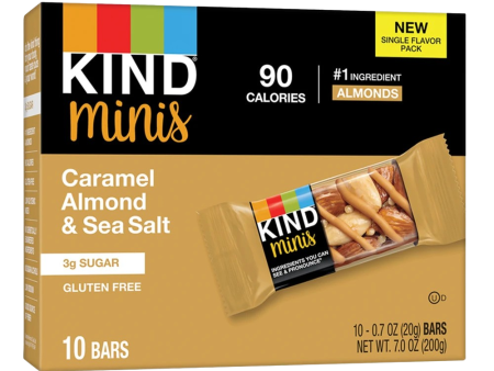 Caramel Almond Sea Salt Mini Bars (10 CT) Sale