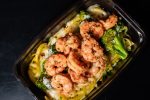 Grilled Jumbo Shrimp Alfredo with Gluten Free Fettuccine and Coconut Amino Broccoli Discount