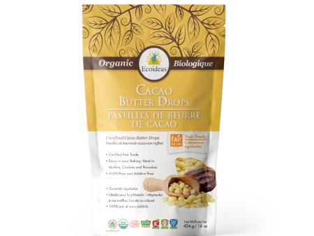 Organic Fair Trade Cacao Butter drops Online now