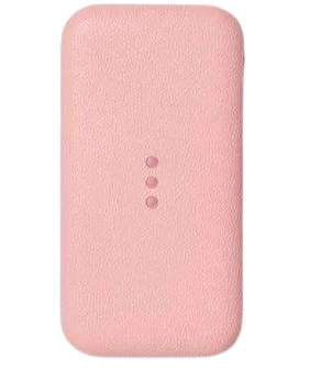 CARRY: Wireless Leather Charging Power Bank - Dusty Rose on Sale