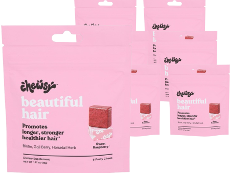 Sweet Raspberry Beautiful Hair Chew (6 Pack) on Sale