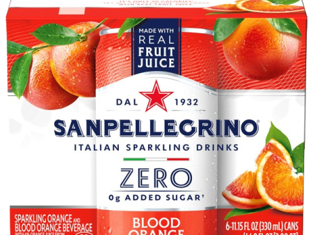 Zero Grams Added Sugar - Blood Orange (6 Pack) Online