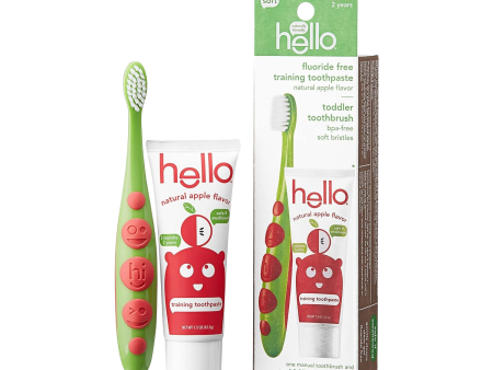 Apple Toddler Training Toothpaste & Brush Discount