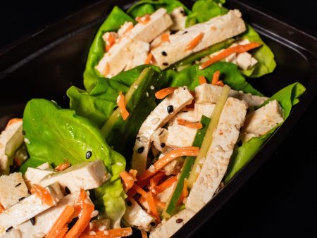 Asian Style Tofu Lettuce Wrap (3) Online now