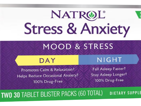 Stress & Anxiety (30 Day Tablets + 30 Night Tablets) Supply