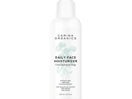 Carina Organics Daily Face Moisturizer Unscented 120ml Hot on Sale