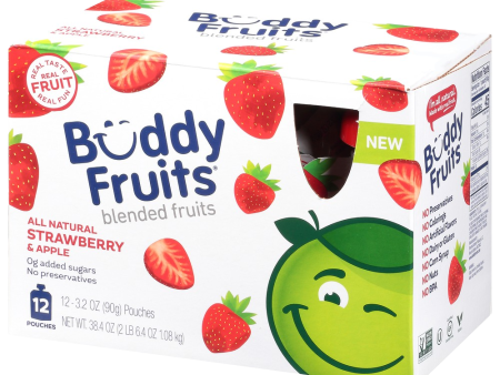 Strawberry and Apple Blended Fruit Pouch (12 Pack) Online