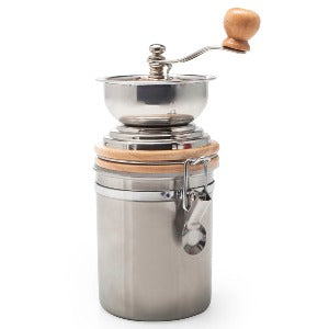 Cafe Cult Coffee Grinder - adjustable with airtight canister For Cheap