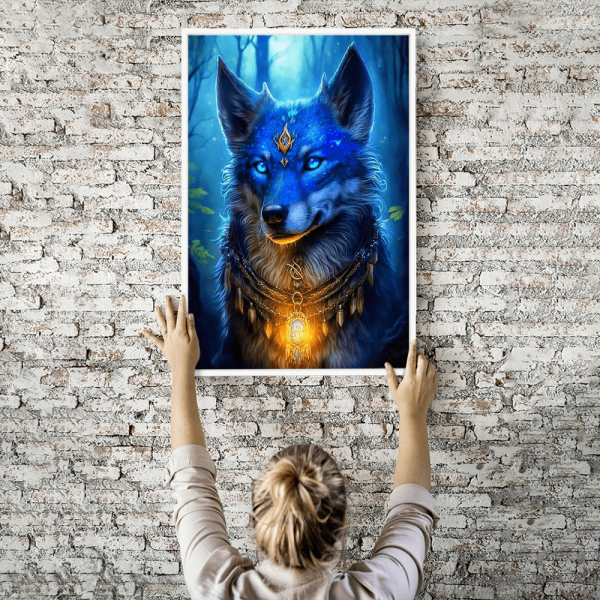 Diamond Painting - Blauer Wolf Discount