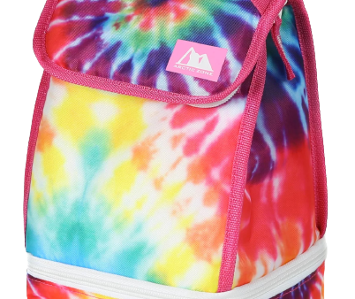 2 Compartment Tie Dye Lunch Bag Discount