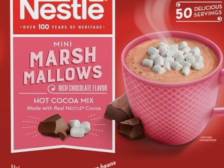 Hot Cocoa Mix - Mini Marshmallows with Rich Milk Chocolate Flavor (50 CT) Fashion