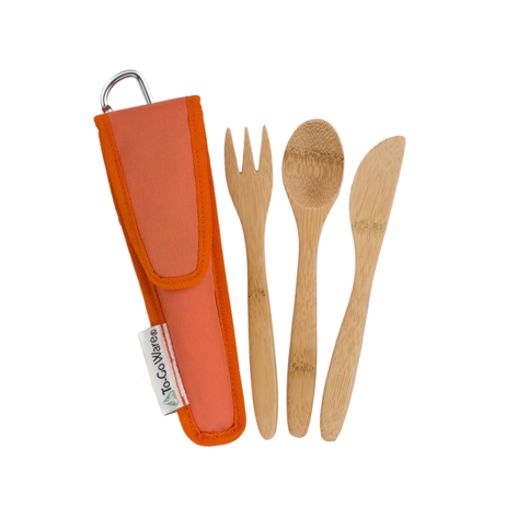 Bamboo Utensils for Kids in a Pouch Sale