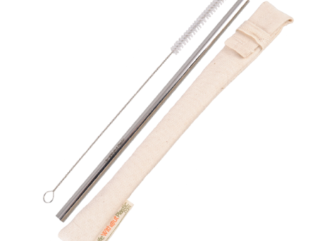 Stainless Steel Straw, Brush and Sleeve Sale