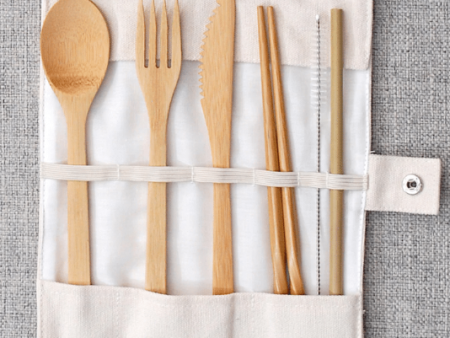 Utensil Wrap with Bamboo Cutlery For Cheap