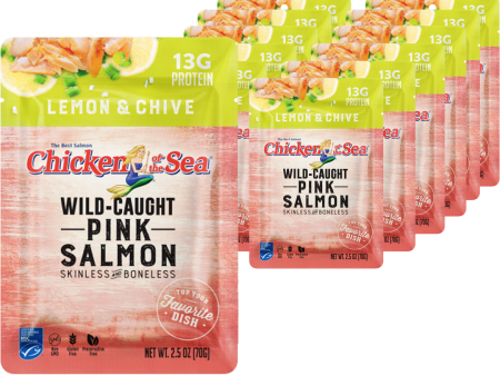 Pink Salmon Pouch Lemon & Chive (12 Pack) Discount