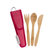 Bamboo Utensils for Kids in a Pouch Sale