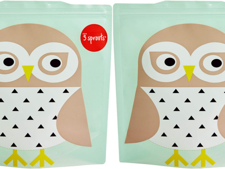 Owl Reusable Sandwich Bag - Mint (Set of 2) Fashion