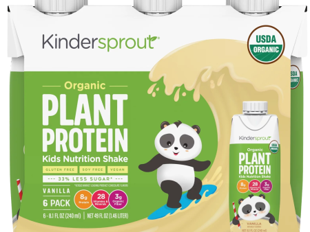 Organic Plant Protein Vanilla Kids Nutrition Shake Drink (6 Pack) on Sale