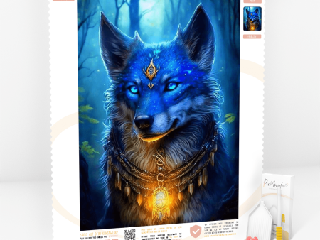 Diamond Painting - Blauer Wolf Discount