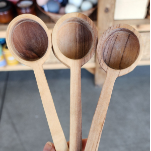 Coffee Scoop long handle, hand carved Online