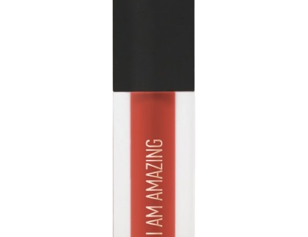 Matte Liquid Lipstick - I Am Amazing (Orange Red) For Cheap