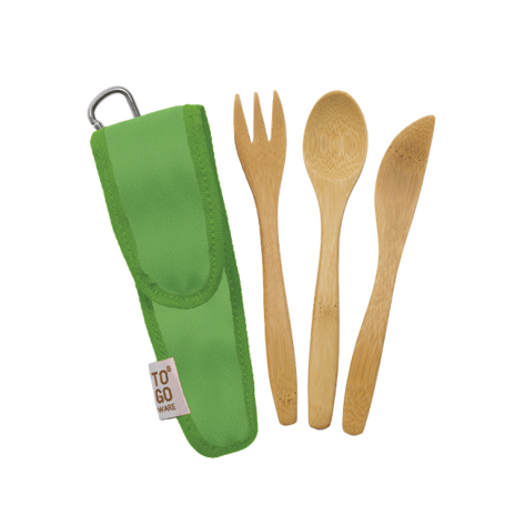 Bamboo Utensils for Kids in a Pouch Sale