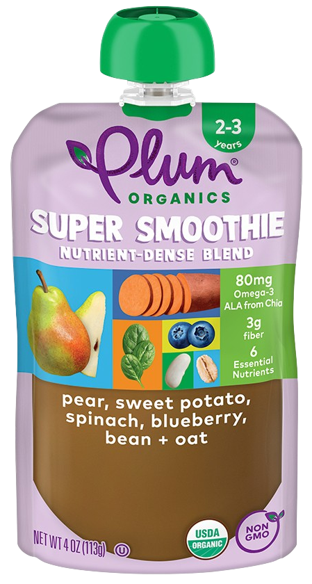 Pear,Sweet Potato,Spinach,Blueberry Pouch (4 Pack) Cheap