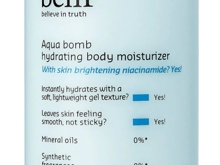 Aqua Bomb Hydrating Body Moisturizer with Niacinamide and Hyaluronic Acid Online now