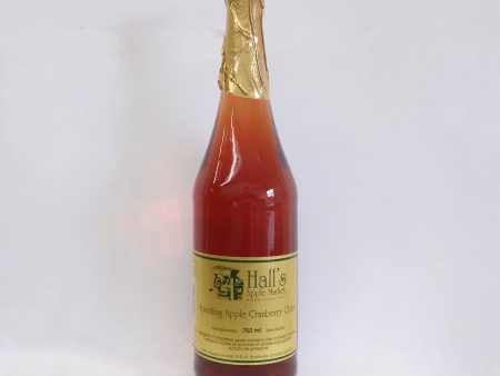 BACK IN SEASON! Sparkling Cranberry Apple Cider (750 ml) For Sale