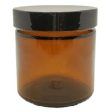 Ointment Jar with black Lid 25 - 500ml For Sale