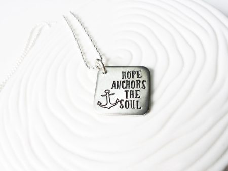 Hope Anchors the Soul Necklace | Inspirational Necklace Online