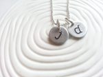 Two Initial Necklace | Typewriter Key Initials Sale