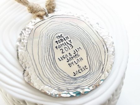 Tree Stump Ornament | Personalized Wood Grain Ornament Online now