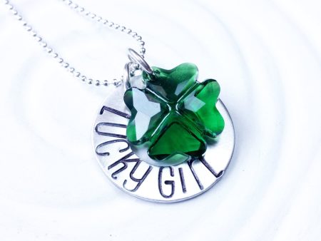 Lucky Girl Necklace | Shamrock Necklace | Irish Jewelry Online Sale