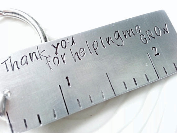 Thank You For Helping Me Grow | Teacher s Gift Keychain Discount