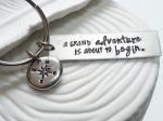 A Grand Adventure Is About to Begin | Compass Keychain | Motivational Gift Supply