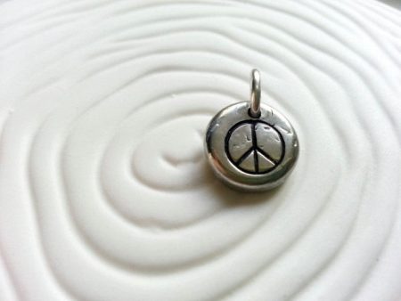 Peace Sign Charm | Pebble Collection For Sale