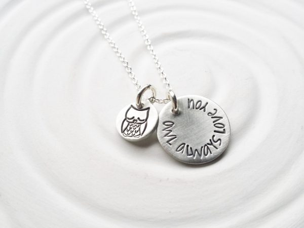 Itty Bitty Owl Always Love You Necklace | Owl Jewelry For Discount