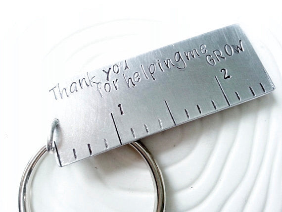 Thank You For Helping Me Grow | Teacher s Gift Keychain Discount