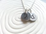 Two Initial Necklace | Typewriter Key Initials Sale