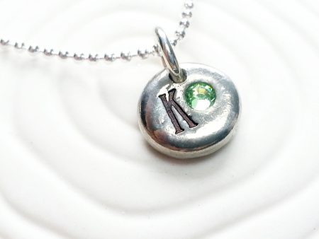 Tall Initial Necklace | Birthstone Jewlery Hot on Sale