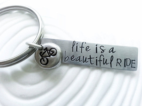 Life is a Beautiful Ride | Bicycle Keychain Sale