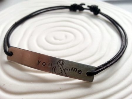 You & Me Personalized Bracelet | Ampersand Design Cheap