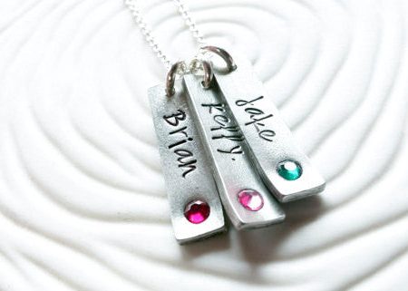 Birthstone Tag Necklace | Mother s Jewelry Sale