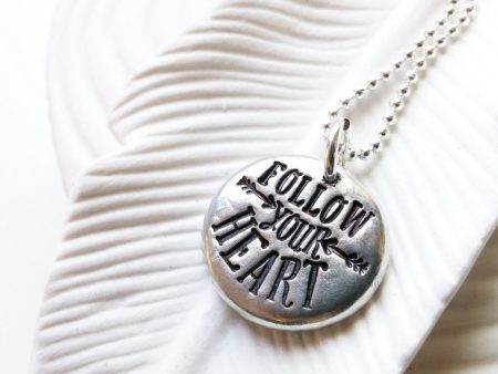 Follow Your Heart | Inspirational Message Jewelry For Discount