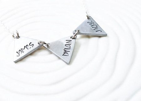 Triangle Bunting Necklace | Mini Flag Mother s Necklace Online Hot Sale