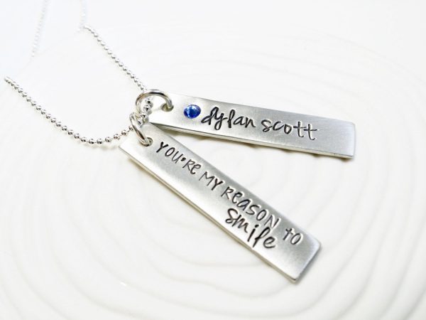 You Are My Reason To Smile | Tag Necklace For Sale