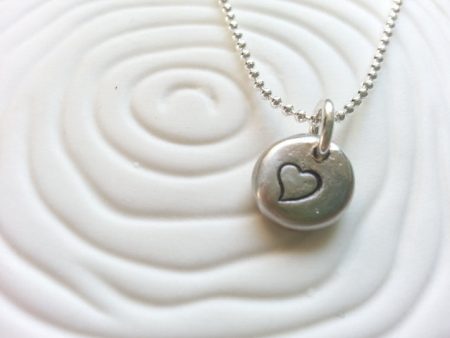 Heart Necklace | Pebble Jewelry For Discount