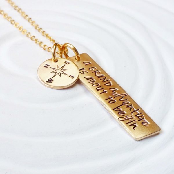 A Grand Adventure is About to Begin | Gold Tone | Inspirational Jewelry on Sale