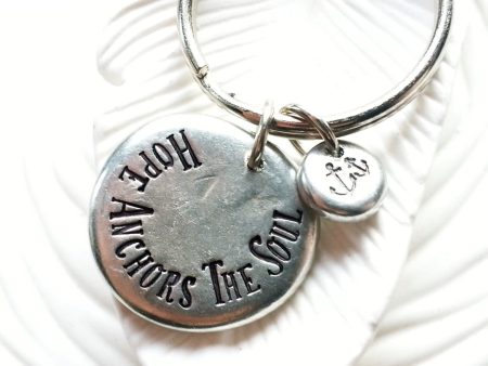 Hope Anchors the Soul Keychain | Inspirational Verse Keyring Discount